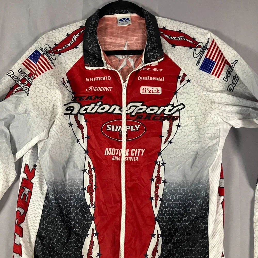 Voler Action Sports Men's Large Cycling Jacket USA Made Full‎ Zip - Picture 9 of 13